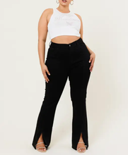 Load image into Gallery viewer, Front Slit Bootcut Jeans in Plus
