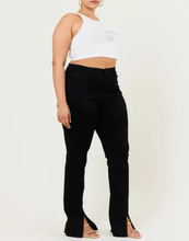 Load image into Gallery viewer, Front Slit Bootcut Jeans in Plus
