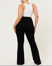 Load image into Gallery viewer, Front Slit Bootcut Jeans in Plus
