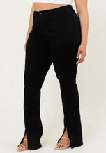 Load image into Gallery viewer, Front Slit Bootcut Jeans in Plus
