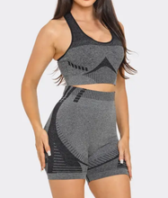 Load image into Gallery viewer, Seamless Print Jacquard Tank Top and Shorts Set
