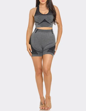 Load image into Gallery viewer, Seamless Print Jacquard Tank Top and Shorts Set
