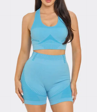 Load image into Gallery viewer, Seamless Print Jacquard Tank Top and Shorts Set
