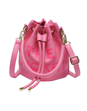 Load image into Gallery viewer, Cute PU Leather Bucket Bag with Adjustable Straps for Women
