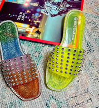 Load image into Gallery viewer, Studded Jelly Sandals
