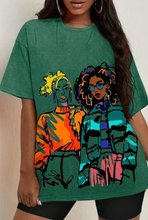 Load image into Gallery viewer, Printed Round Neck Casual Short Sleeve T Shirt
