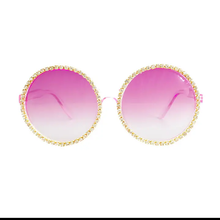 Load image into Gallery viewer, Purple Round Stone Sunglasses
