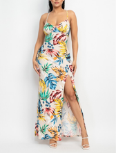 Load image into Gallery viewer, Crossed Back Hawaiian Maxi Dress
