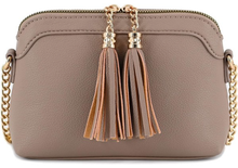Load image into Gallery viewer, Tassel Small Crossbody Bag with Chain Strap
