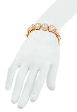 Load image into Gallery viewer, Rhinestone Square Link Chain Bracelet
