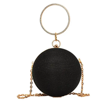 Load image into Gallery viewer, Diamond Studded Spherical Evening Bag Clutch

