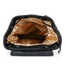 Load image into Gallery viewer, Rhinestone Basketweave Drawstring Backpack
