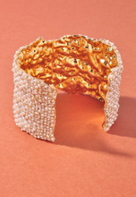 Load image into Gallery viewer, Rhinestone Wide Cuff Bracelet
