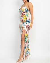 Load image into Gallery viewer, Crossed Back Hawaiian Maxi Dress
