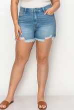 Load image into Gallery viewer, Plus Size High Rise Stretch Mid Short
