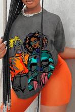 Load image into Gallery viewer, Printed Round Neck Casual Short Sleeve T Shirt
