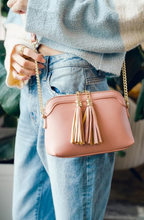 Load image into Gallery viewer, Tassel Small Crossbody Bag with Chain Strap
