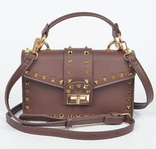 Load image into Gallery viewer, Studded Top Handle Clutch
