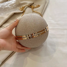 Load image into Gallery viewer, Diamond Studded Spherical Evening Bag Clutch
