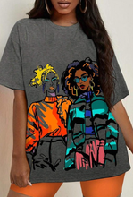 Load image into Gallery viewer, Printed Round Neck Casual Short Sleeve T Shirt
