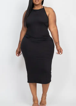 Load image into Gallery viewer, Plus Size Open Back Crisscross Maxi Fashion Dress
