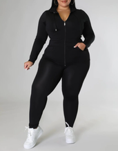 Load image into Gallery viewer, Zip Up Front Hoodies and Leggings Set
