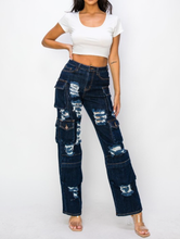 Load image into Gallery viewer, High rise cargo Jean
