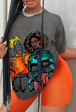 Load image into Gallery viewer, Printed Round Neck Casual Short Sleeve T Shirt
