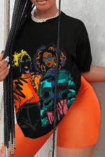 Load image into Gallery viewer, Printed Round Neck Casual Short Sleeve T Shirt
