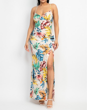 Load image into Gallery viewer, Crossed Back Hawaiian Maxi Dress
