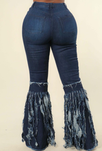 Load image into Gallery viewer, Distressed Bell Bottom Jean
