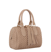 Load image into Gallery viewer, Chevron Quilted Tassel Zipper Boston Bag Satchel
