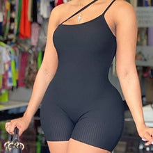 Load image into Gallery viewer, Rib Knit Cami Skinny Romper
