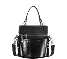 Load image into Gallery viewer, RHINESTONE BUCKET SATCHEL - CROSS-BODY

