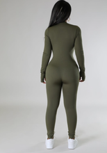 Load image into Gallery viewer, Front Zipper Mock Neck Seamless Jumpsuit
