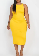 Load image into Gallery viewer, Plus Size Open Back Crisscross Maxi Fashion Dress
