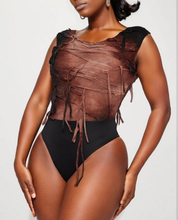 Load image into Gallery viewer, Tie Dye Distressed Bodysuit
