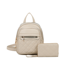 Load image into Gallery viewer, Fashion Quilted 2 in 1 Backpack
