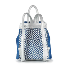 Load image into Gallery viewer, Rhinestone Basketweave Drawstring Backpack
