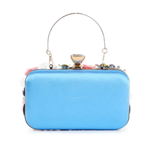 Load image into Gallery viewer, Raised Flowers Beaded Evening Bag

