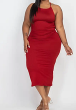Load image into Gallery viewer, Plus Size Open Back Crisscross Maxi Fashion Dress
