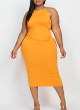 Load image into Gallery viewer, Plus Size Open Back Crisscross Maxi Fashion Dress
