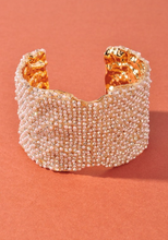 Load image into Gallery viewer, Rhinestone Wide Cuff Bracelet
