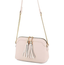 Load image into Gallery viewer, Tassel Small Crossbody Bag with Chain Strap
