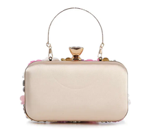Load image into Gallery viewer, Raised Flowers Beaded Evening Bag
