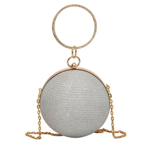 Load image into Gallery viewer, Diamond Studded Spherical Evening Bag Clutch
