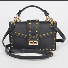 Load image into Gallery viewer, Studded Top Handle Clutch
