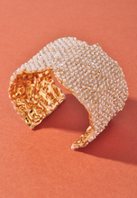 Load image into Gallery viewer, Rhinestone Wide Cuff Bracelet
