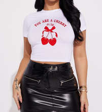 Load image into Gallery viewer, Your are a cherry Seamless Crop Top
