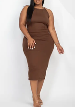 Load image into Gallery viewer, Plus Size Open Back Crisscross Maxi Fashion Dress
